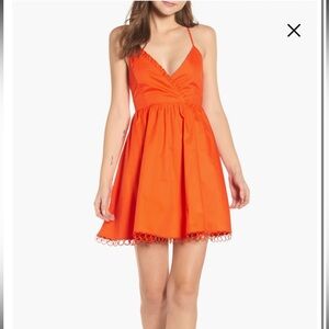 Endless Rose Circle Trim Fit & Flare Dress